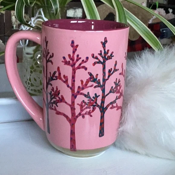 Pink Tree Design Mug - Picture 2 of 4